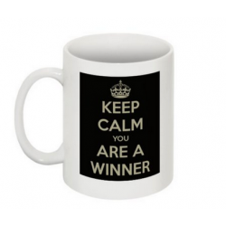 TAZA KEEP CALM YOU ARE A WINNER