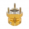 REAR HUB D50 X 65MM GOLD ALUMINIUM