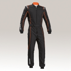 COMBINAISON SPARCO GROOVE KS3 NOIR ET ORANGE FLUOR