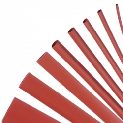 HEAT SHRINK TUBING RED 0.5 MTR