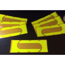 JAUNE FLUO STICKER KIT PARECHOC ARRIERE OTK