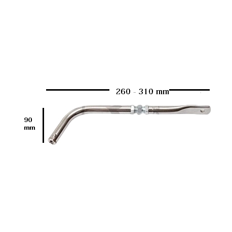 C4 RAIDISSEUR DE SIEGE CURVE REGLABLE LONG: 260-310 MM CURVE 90 MM