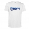 FREEM T-SHIRT BLANC - BLEUE