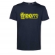 FREEM T-SHIRT BLANC - BLEUE