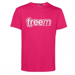 FREEM T-SHIRT ROSE - BLANC