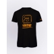 T SHIRT IAME NOIR - ORANGE