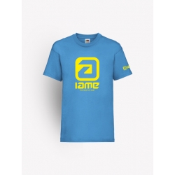 T SHIRT IAME ENFANTS BLEU - JAUNE