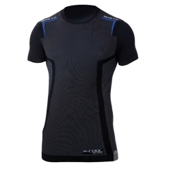 CAMISETA PILOTO CARBON SPARCO NEGRA MANGA CORTA