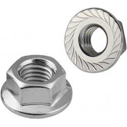 LOW SERRATED M10 FLANGED NUT