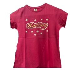 T SHIRT LADY KARTING FUSCIA OR