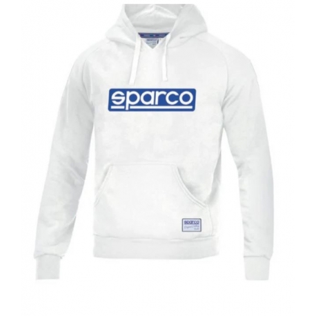 SPARCO WHITE HOODIE SWEATSHIRT