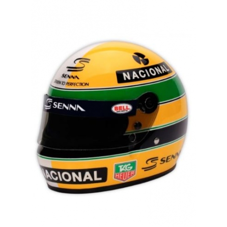 SENNA ORIGINAL REPLICA BELL MINI HELMET SCALE 1:2