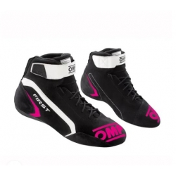 BOTTINES OMP FIRST FIA STANDARD 8856-2018 PINK